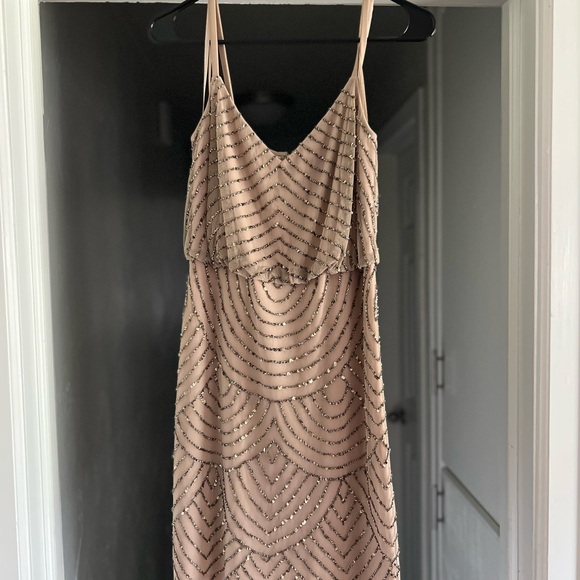 Adrianna Papell Cocktail Bridesmaids Dress - Picture 6 of 8